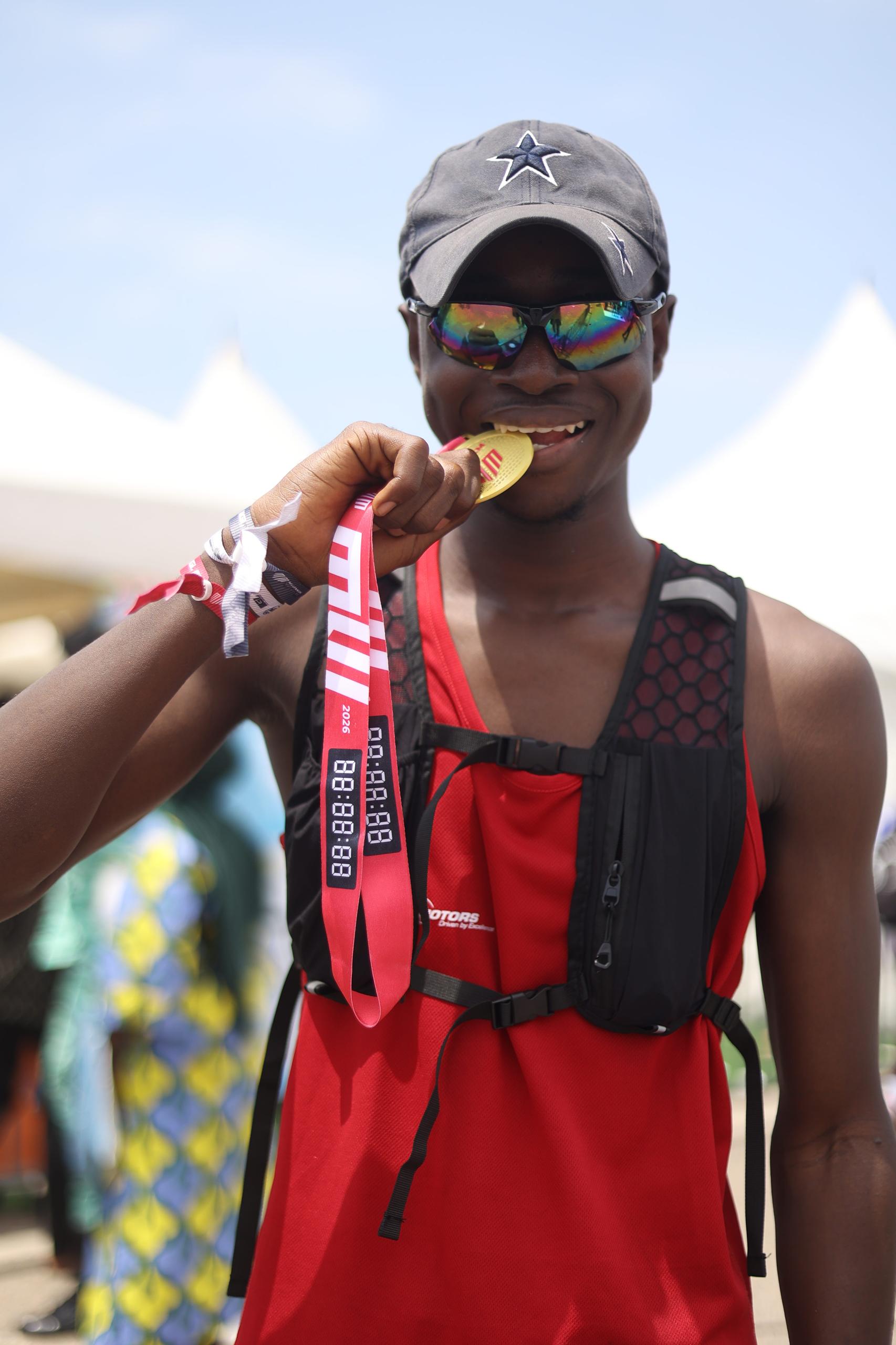 Running a marathon