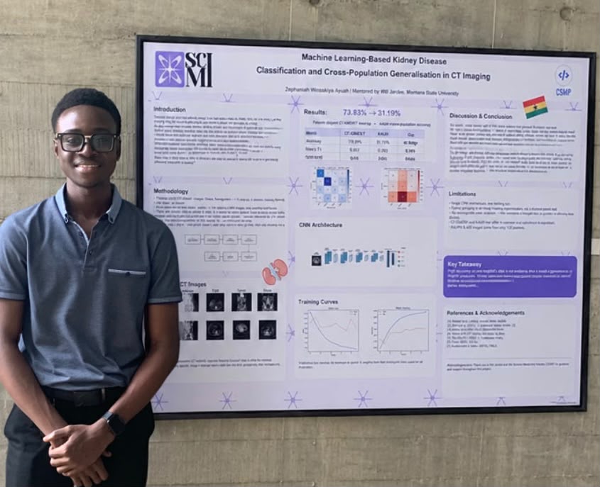 Presenting the kidney CT study at the Sci-MI symposium